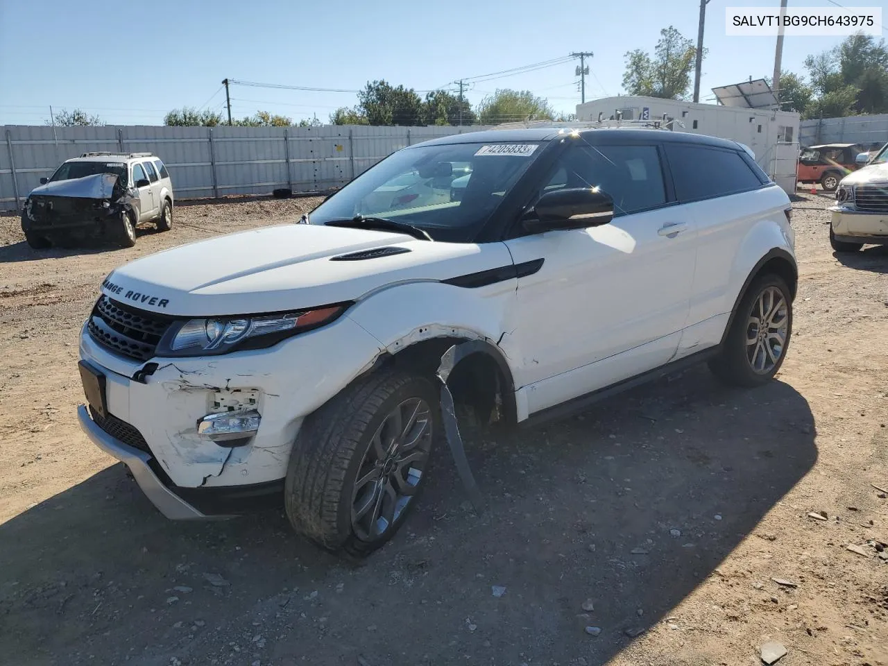 2012 Land Rover Range Rover Evoque Dynamic Premium VIN: SALVT1BG9CH643975 Lot: 74205833