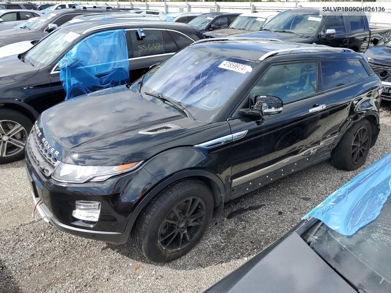 SALVP1BG9DH826136 2013 Land Rover Range Rover Evoque Pure Plus