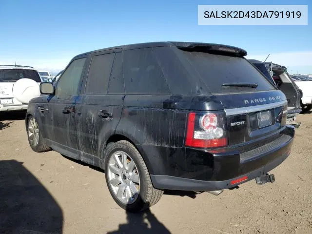 SALSK2D43DA791919 2013 Land Rover Range Rover Sport Hse Luxury