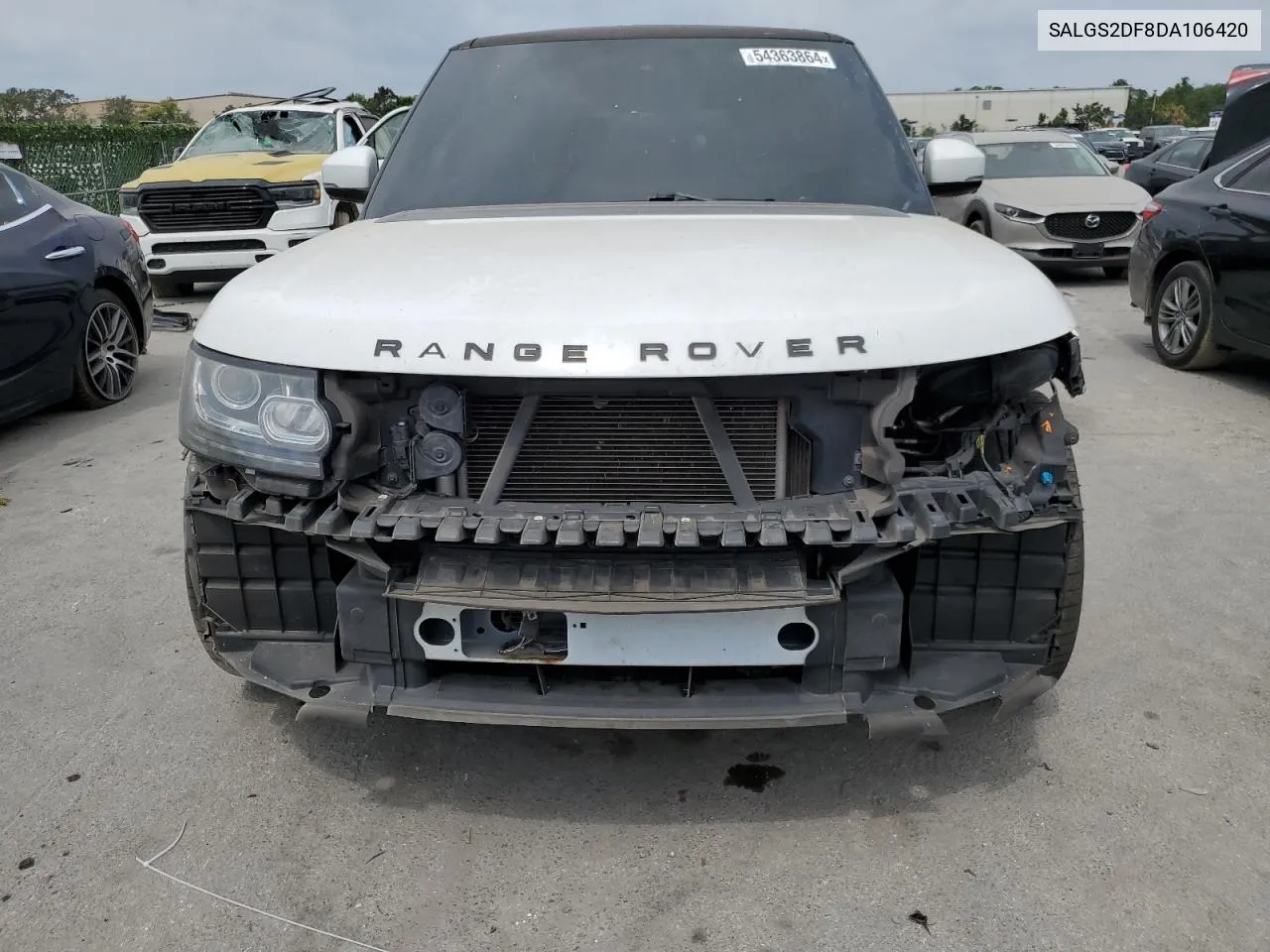 2013 Land Rover Range Rover Hse VIN: SALGS2DF8DA106420 Lot: 54363864