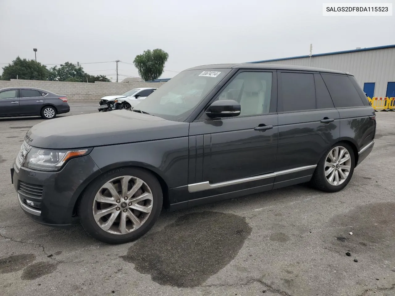 2013 Land Rover Range Rover Hse VIN: SALGS2DF8DA115523 Lot: 55674214