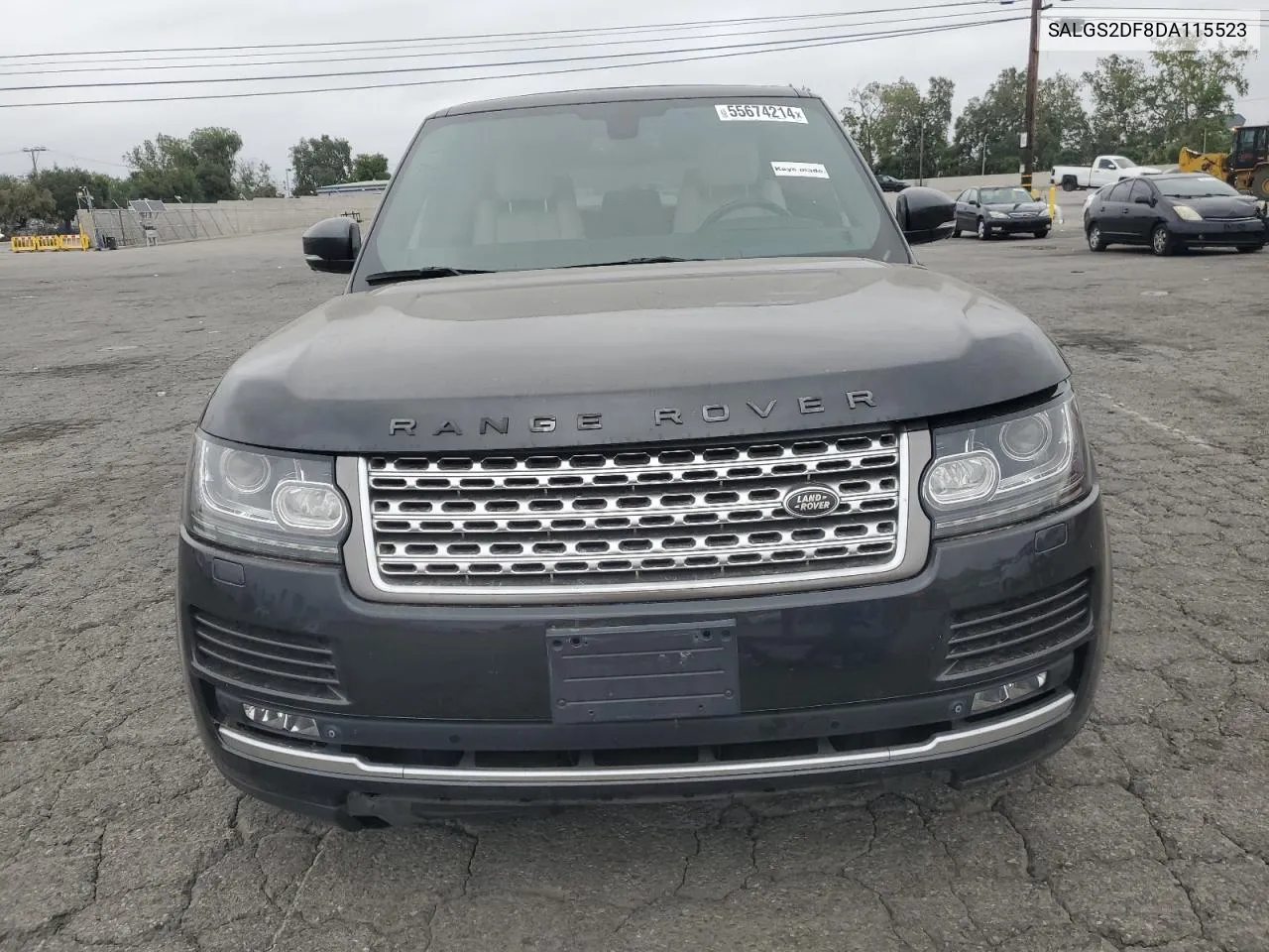 2013 Land Rover Range Rover Hse VIN: SALGS2DF8DA115523 Lot: 55674214