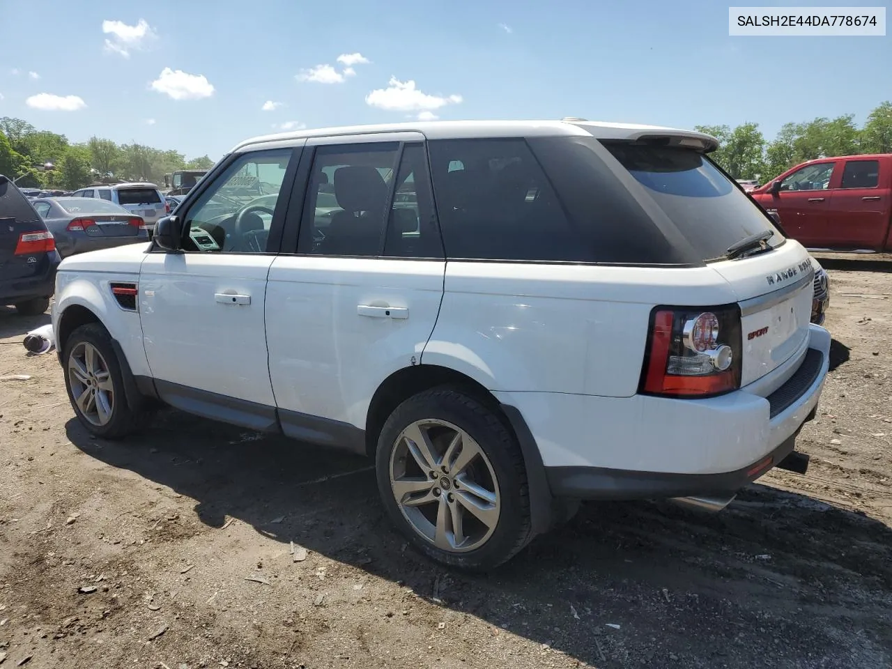 2013 Land Rover Range Rover Sport Sc VIN: SALSH2E44DA778674 Lot: 56000334