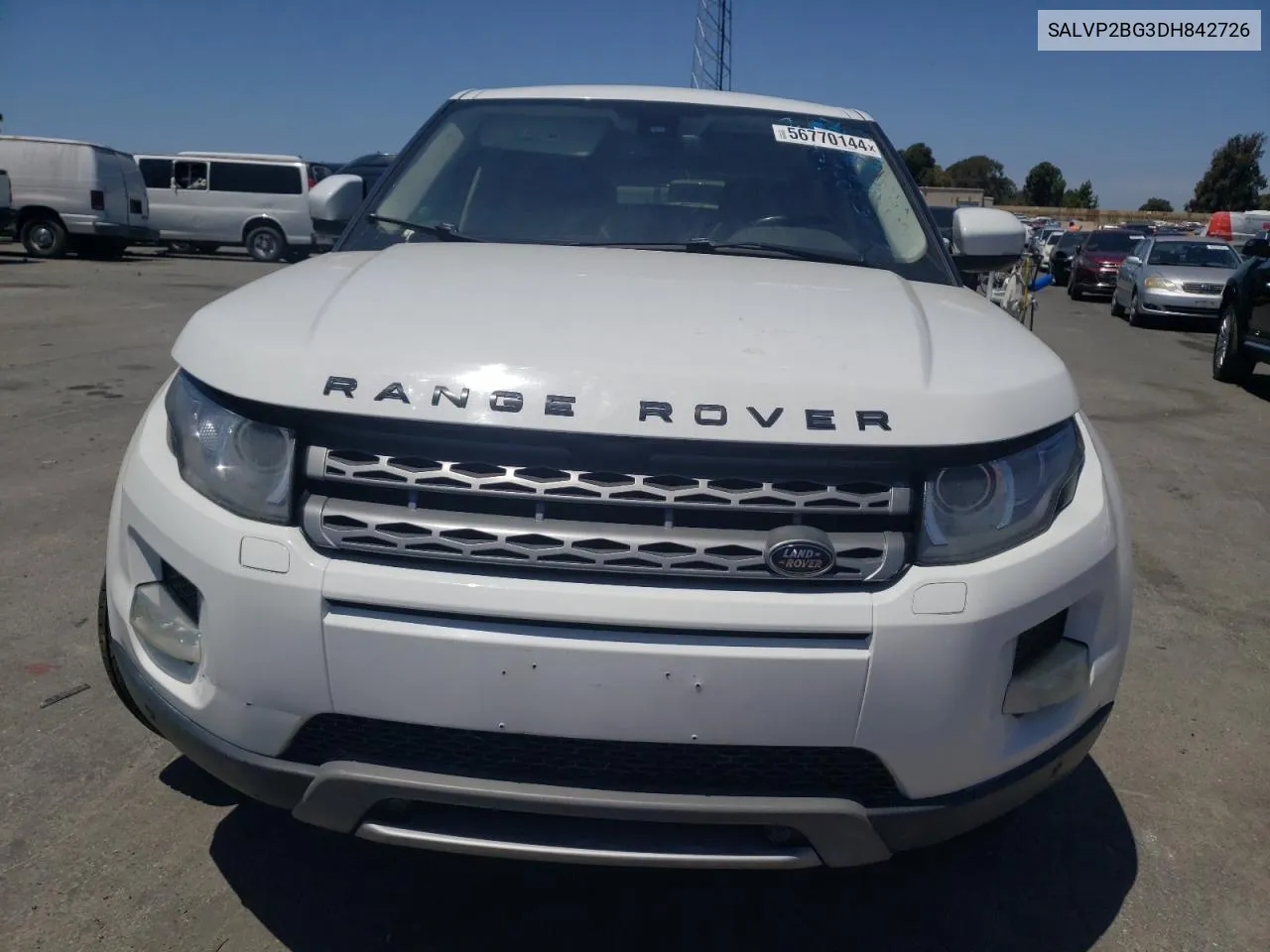 2013 Land Rover Range Rover Evoque Pure Plus VIN: SALVP2BG3DH842726 Lot: 56770144