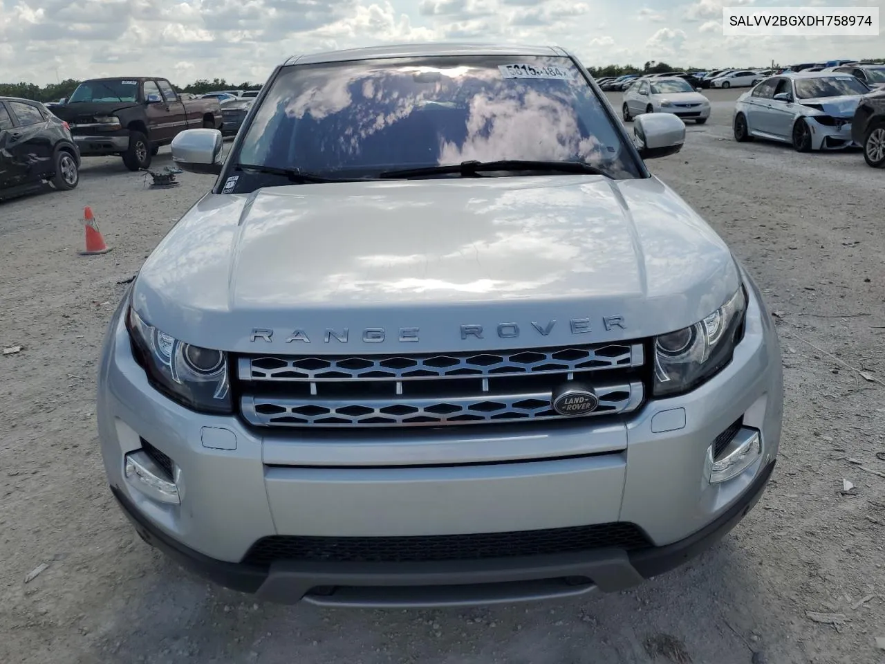 2013 Land Rover Range Rover Evoque Prestige Premium VIN: SALVV2BGXDH758974 Lot: 58153484