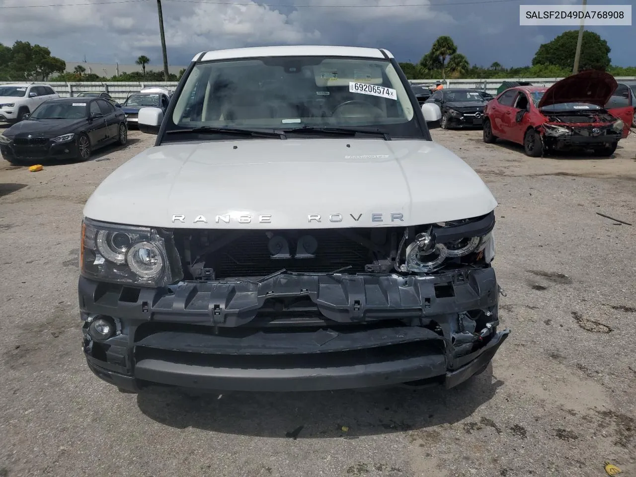 2013 Land Rover Range Rover Sport Hse VIN: SALSF2D49DA768908 Lot: 69206574