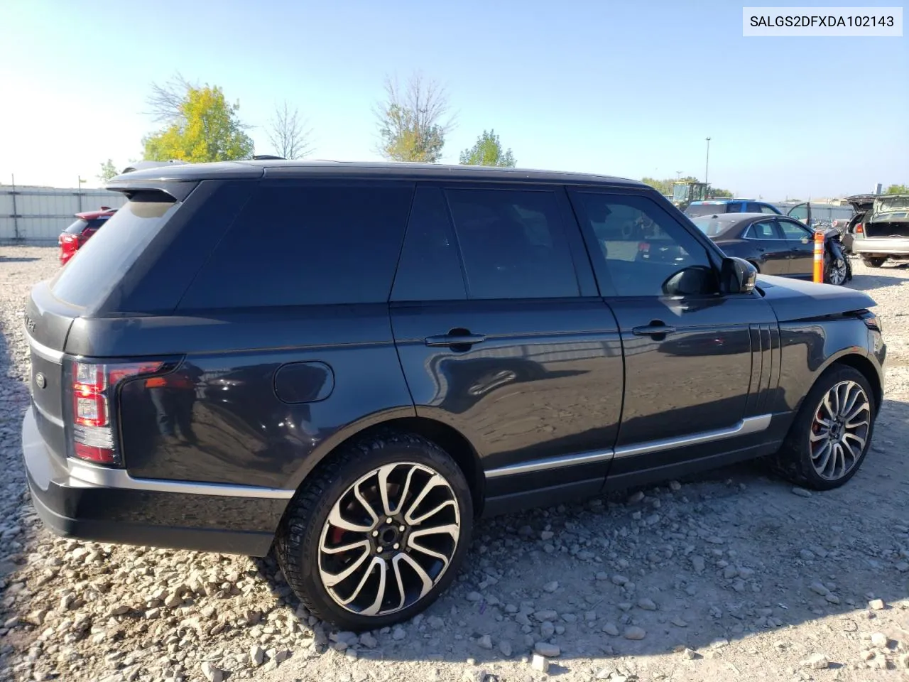 2013 Land Rover Range Rover Hse VIN: SALGS2DFXDA102143 Lot: 69665504