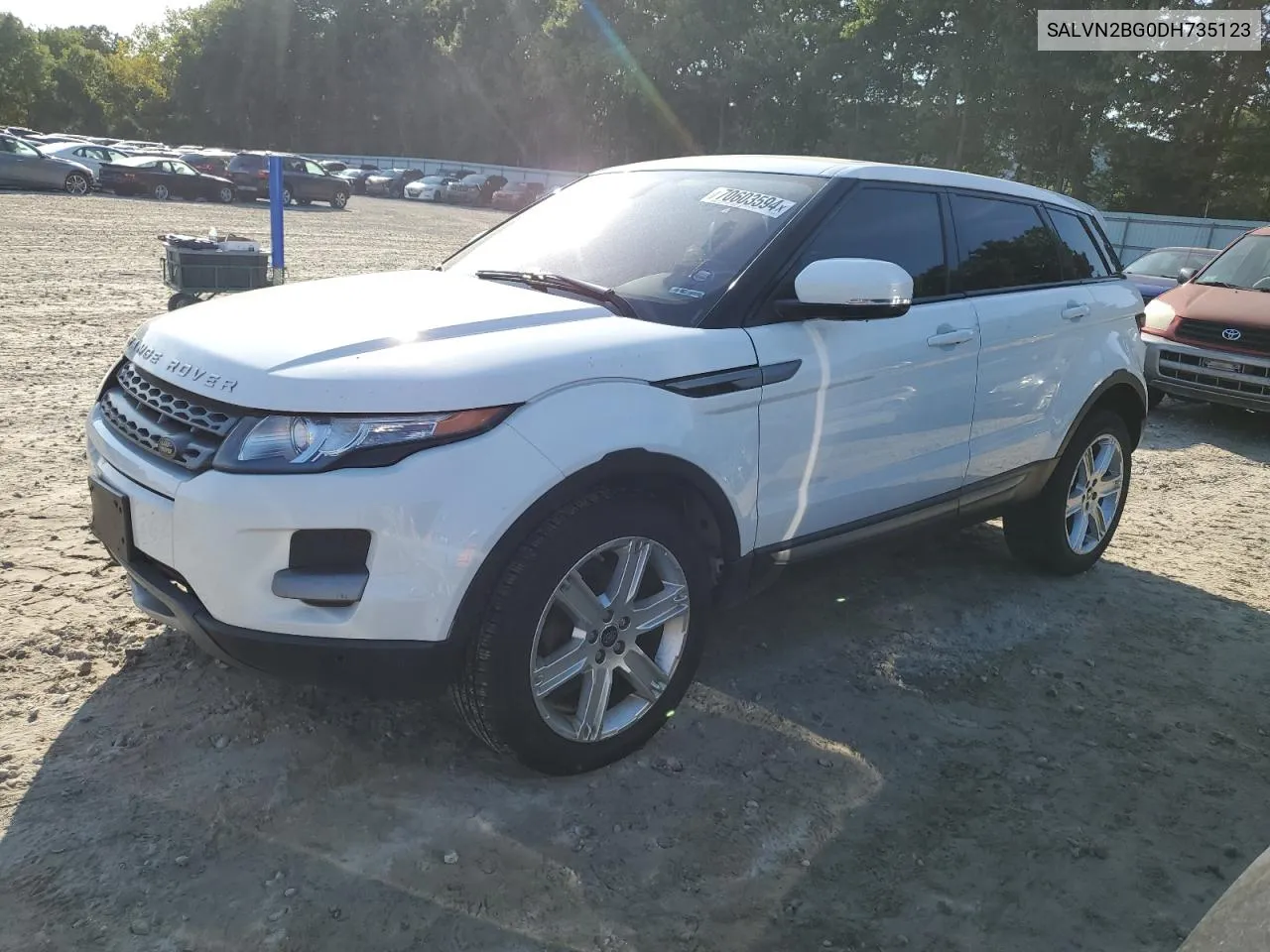 SALVN2BG0DH735123 2013 Land Rover Range Rover Evoque Pure