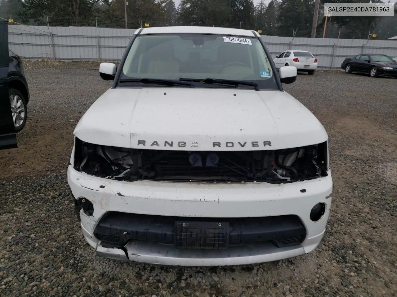 2013 Land Rover Range Rover Sport Autobiography VIN: SALSP2E40DA781963 Lot: 70974844