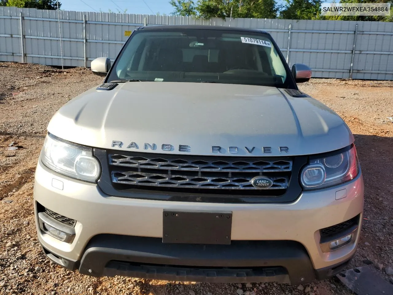 2014 Land Rover Range Rover Sport Hse VIN: SALWR2WFXEA354884 Lot: 51079114