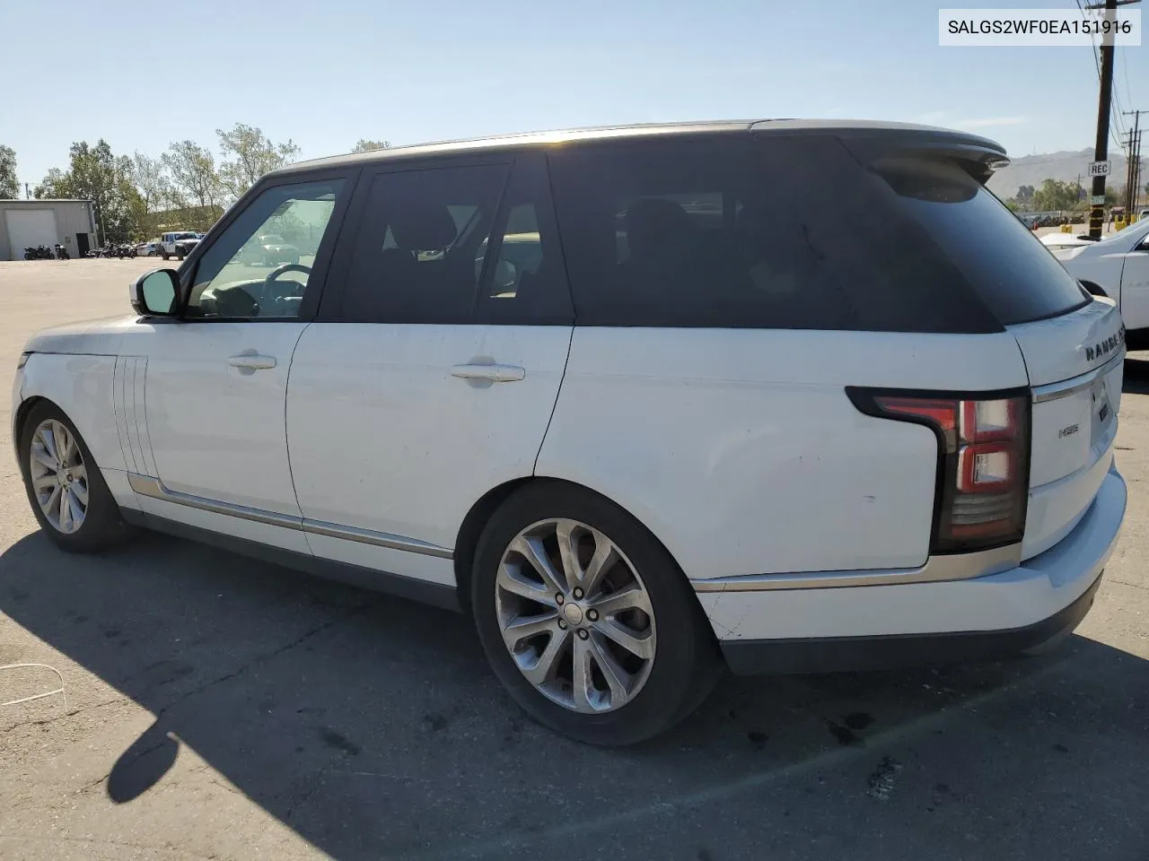 2014 Land Rover Range Rover Hse VIN: SALGS2WF0EA151916 Lot: 51354794