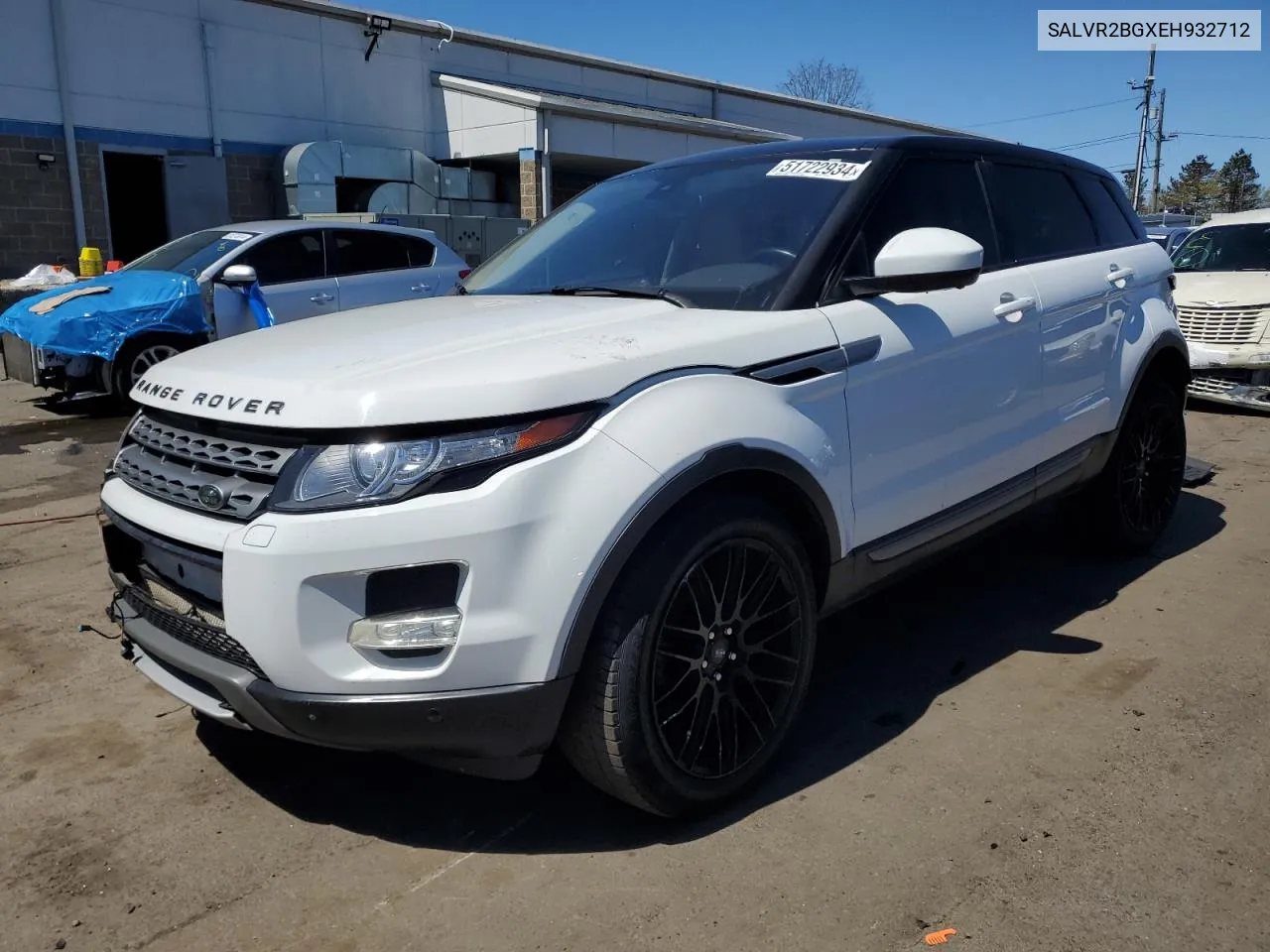 2014 Land Rover Range Rover Evoque Pure Premium VIN: SALVR2BGXEH932712 Lot: 51722934