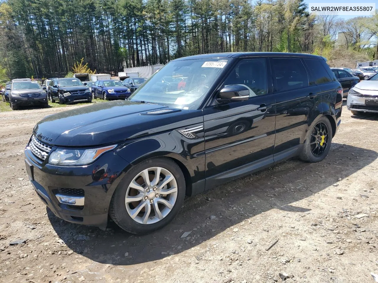 2014 Land Rover Range Rover Sport Hse VIN: SALWR2WF8EA355807 Lot: 53957734