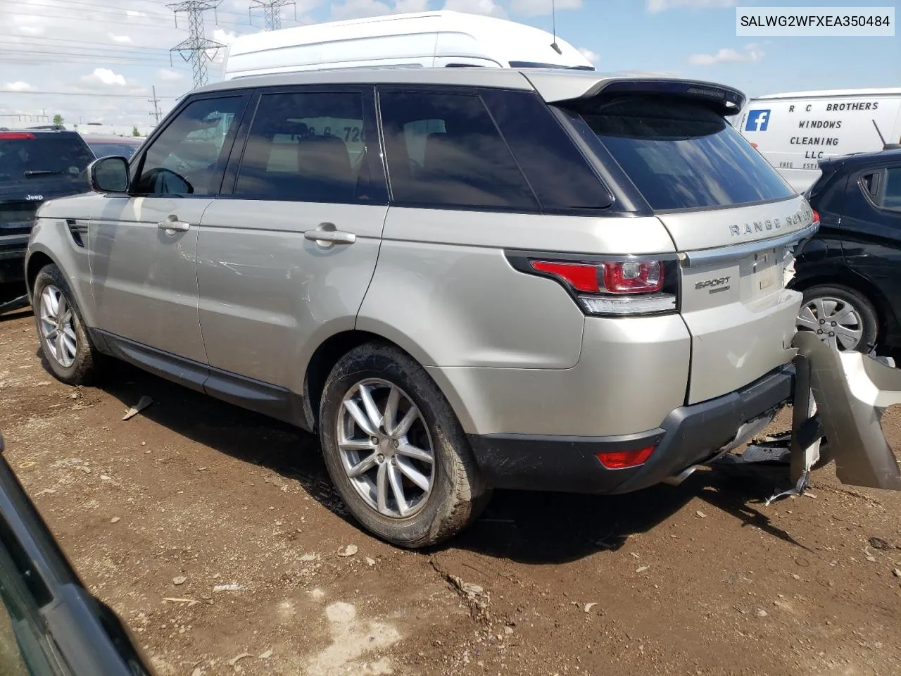 2014 Land Rover Range Rover Sport Se VIN: SALWG2WFXEA350484 Lot: 54225134