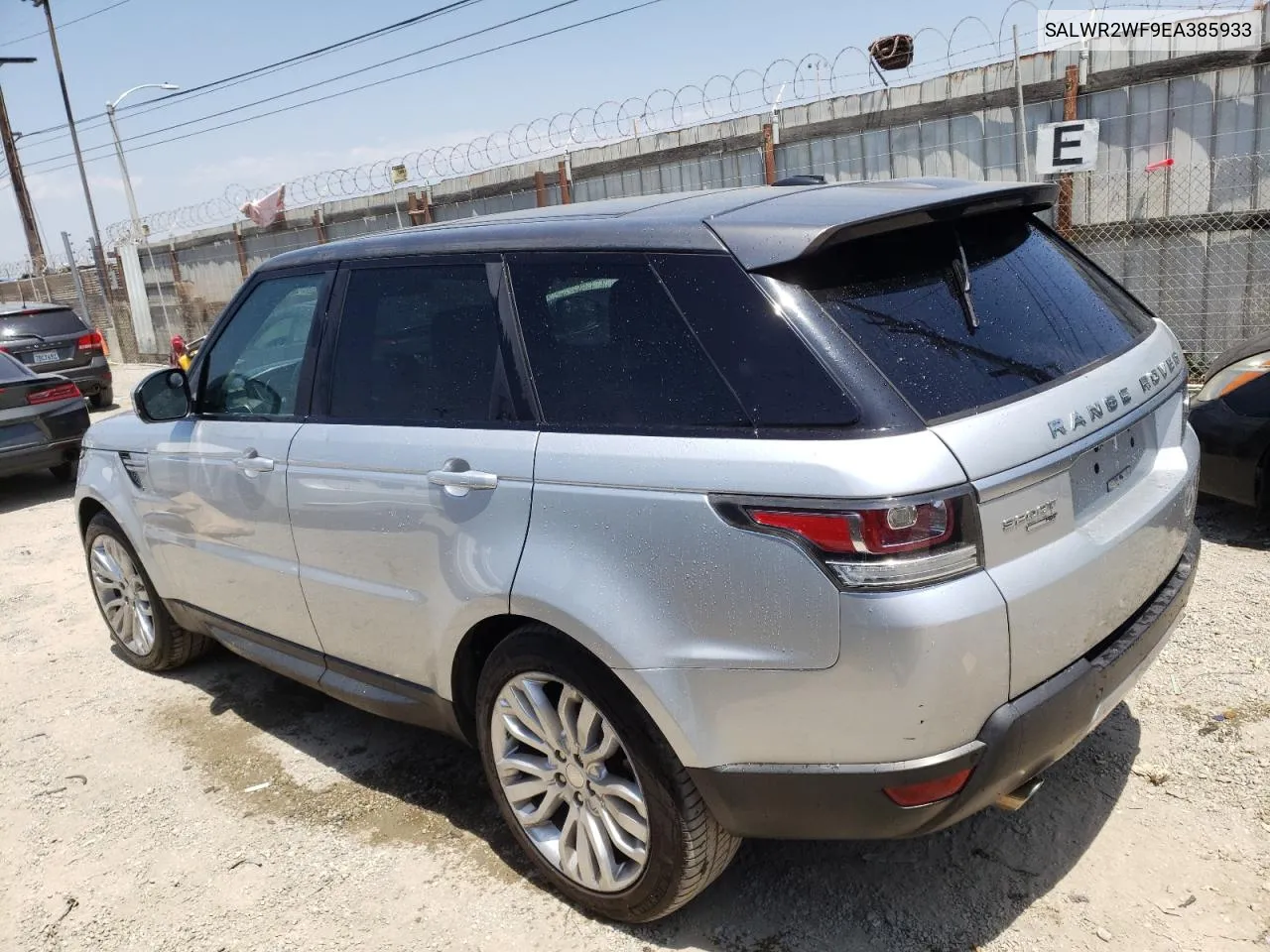 2014 Land Rover Range Rover Sport Hse VIN: SALWR2WF9EA385933 Lot: 54572824