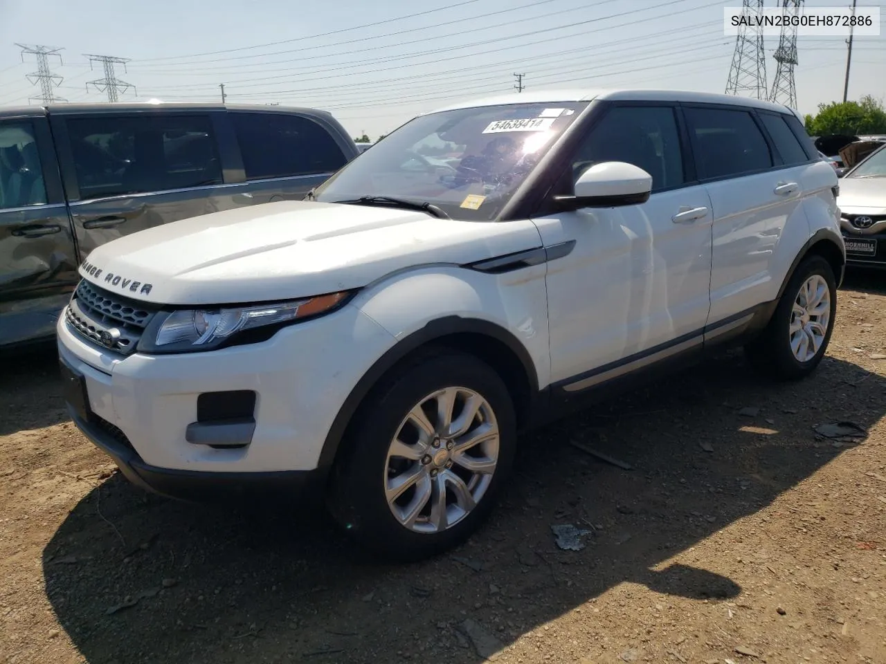 2014 Land Rover Range Rover Evoque Pure VIN: SALVN2BG0EH872886 Lot: 54638414