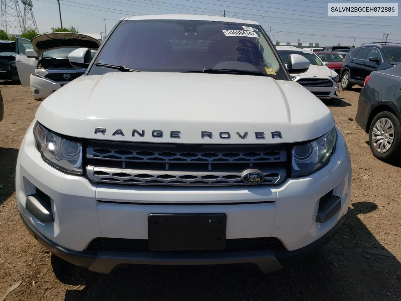 SALVN2BG0EH872886 2014 Land Rover Range Rover Evoque Pure