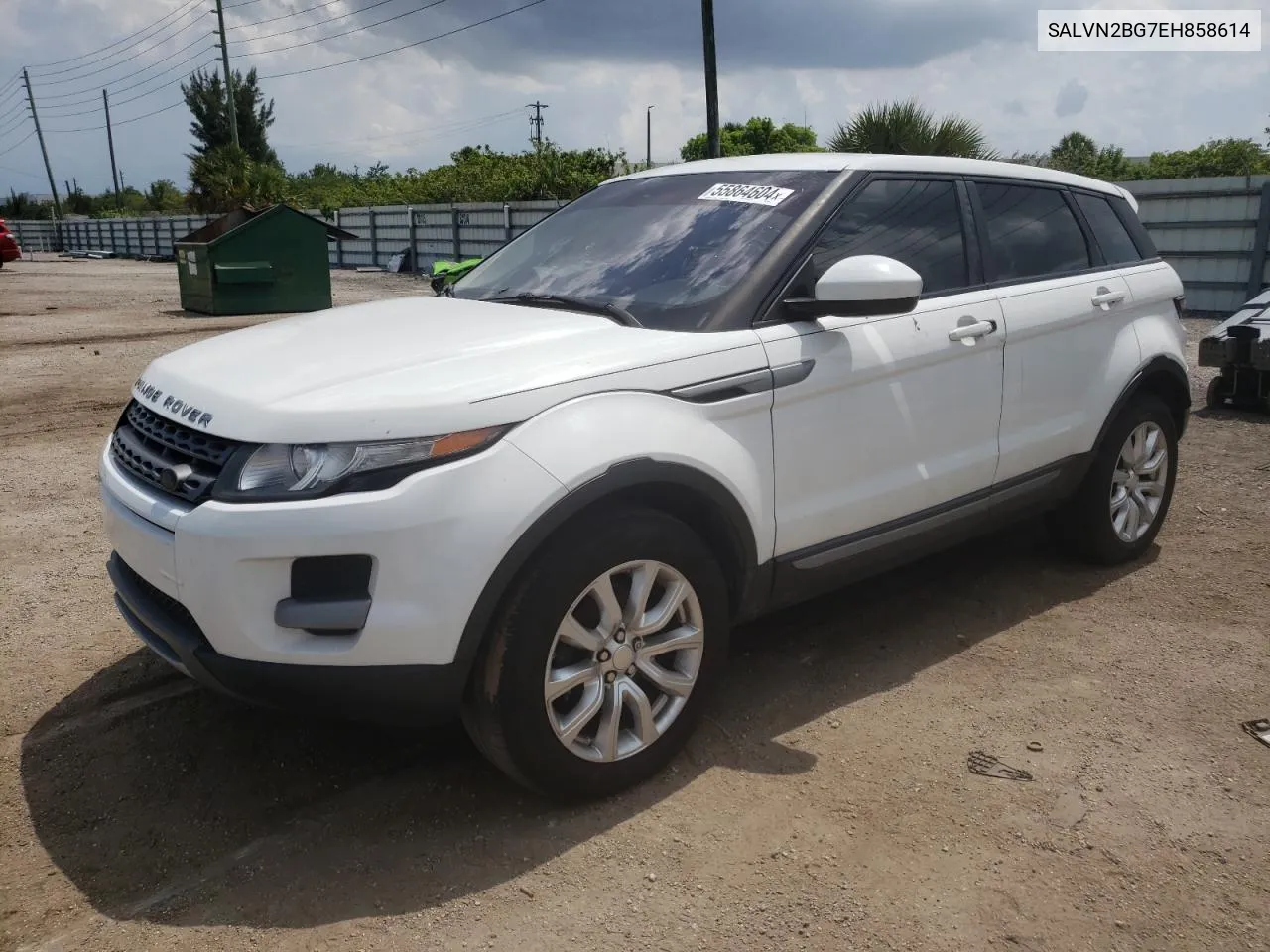 2014 Land Rover Range Rover Evoque Pure VIN: SALVN2BG7EH858614 Lot: 55864604