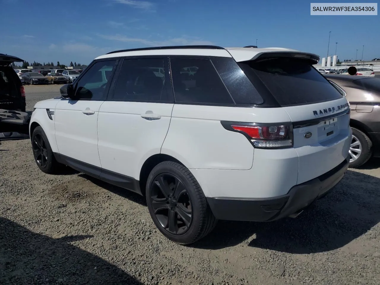 2014 Land Rover Range Rover Sport Hse VIN: SALWR2WF3EA354306 Lot: 56342404