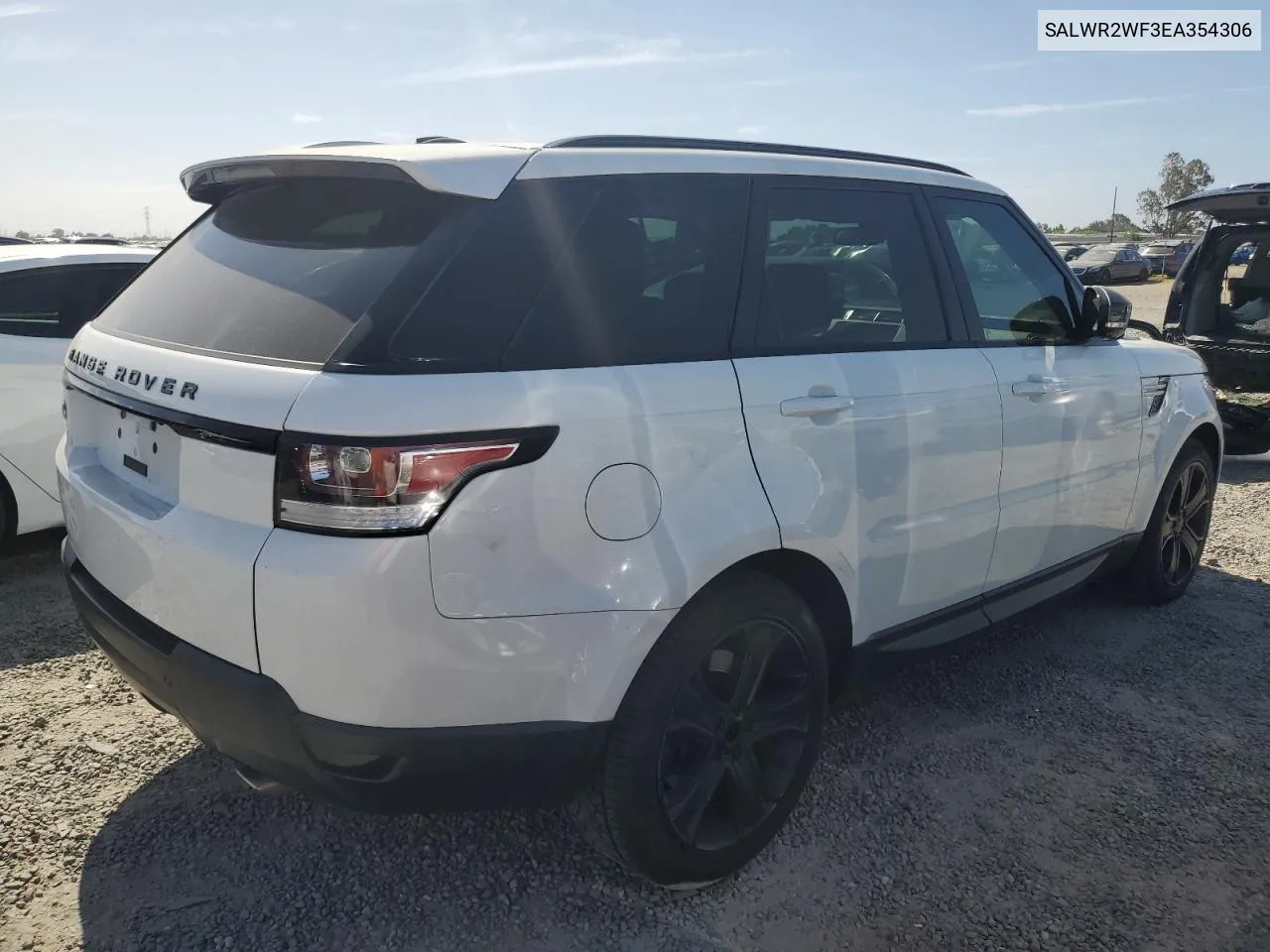 2014 Land Rover Range Rover Sport Hse VIN: SALWR2WF3EA354306 Lot: 56342404