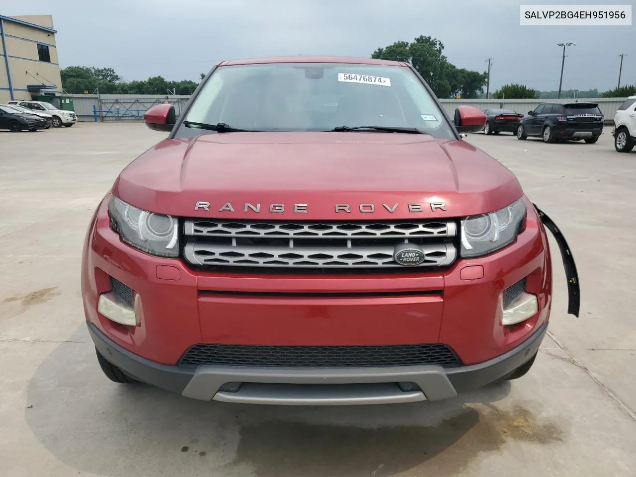 2014 Land Rover Range Rover Evoque Pure Plus VIN: SALVP2BG4EH951956 Lot: 56476874