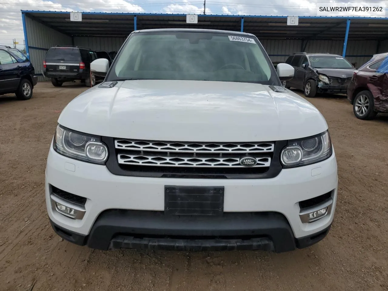 2014 Land Rover Range Rover Sport Hse VIN: SALWR2WF7EA391262 Lot: 56863754