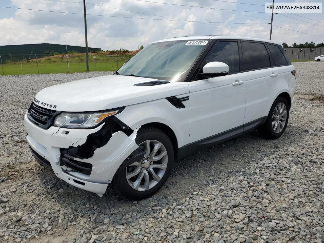 2014 Land Rover Range Rover Sport Hse VIN: SALWR2WF2EA343314 Lot: 57275884