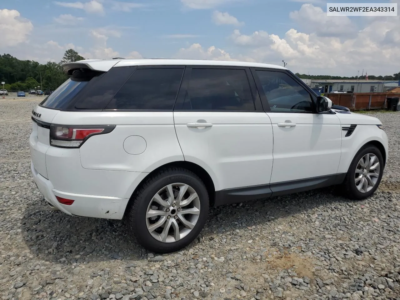 2014 Land Rover Range Rover Sport Hse VIN: SALWR2WF2EA343314 Lot: 57275884