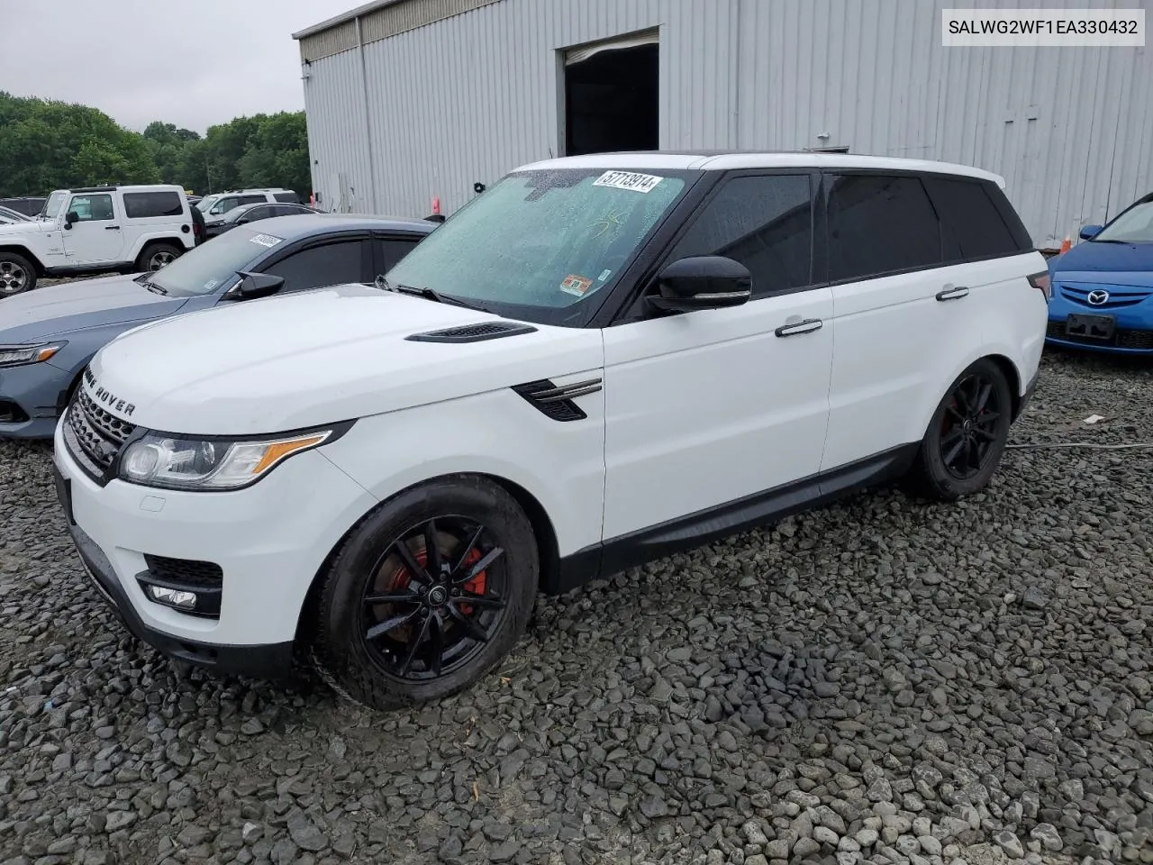 2014 Land Rover Range Rover Sport Se VIN: SALWG2WF1EA330432 Lot: 57713914