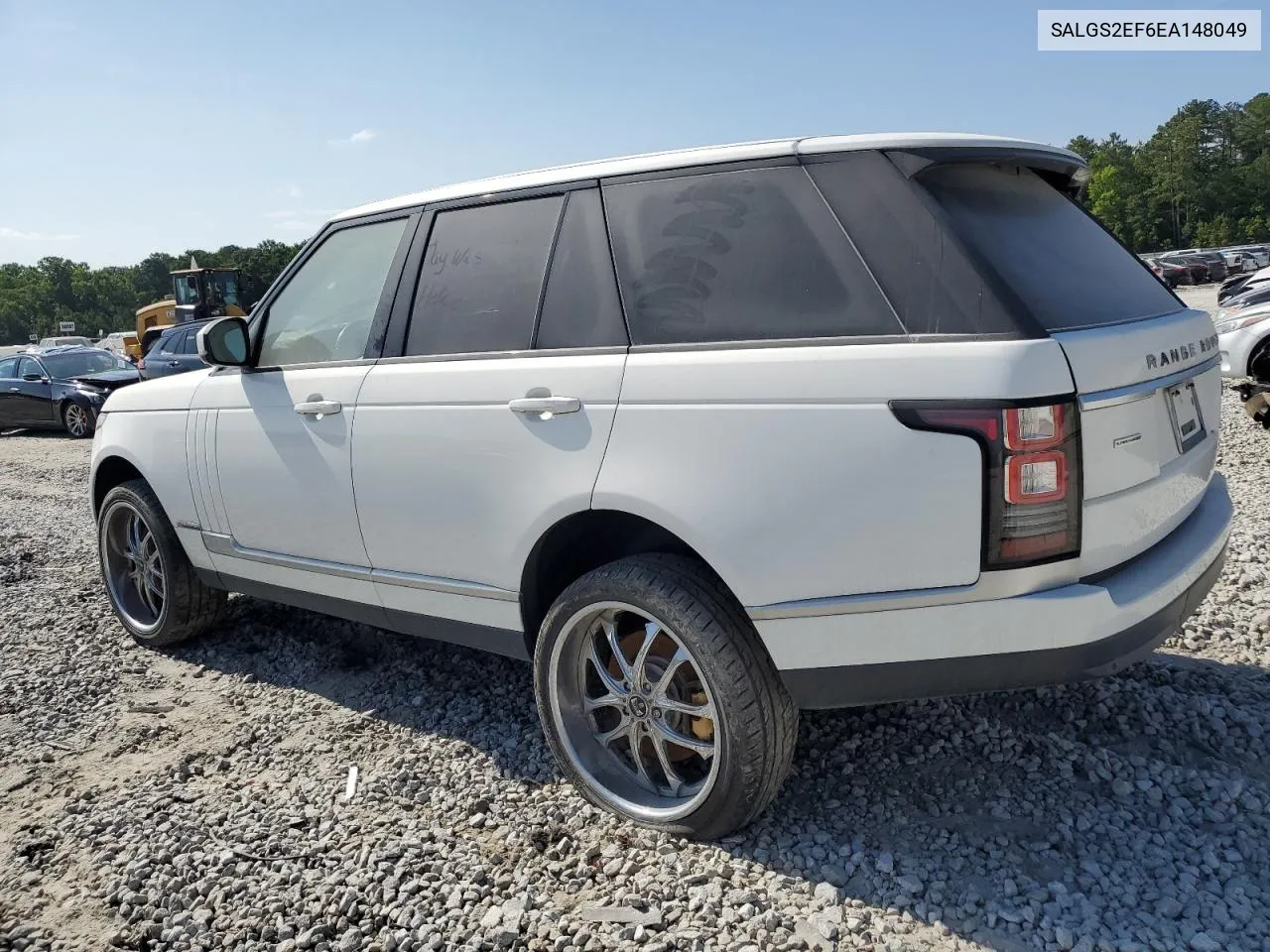 2014 Land Rover Range Rover Supercharged VIN: SALGS2EF6EA148049 Lot: 59984954