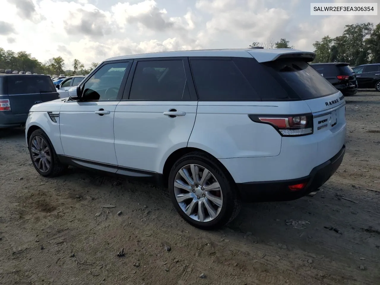 2014 Land Rover Range Rover Sport Sc VIN: SALWR2EF3EA306354 Lot: 71173484