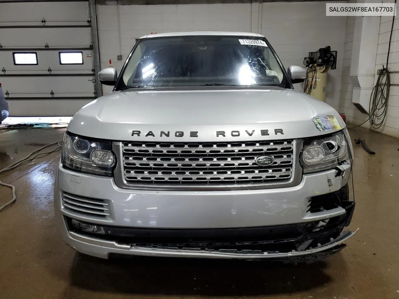 2014 Land Rover Range Rover Hse VIN: SALGS2WF8EA167703 Lot: 71320974