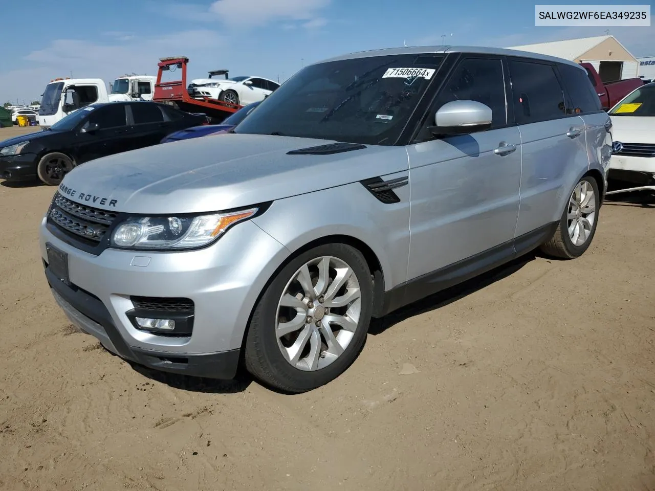 2014 Land Rover Range Rover Sport Se VIN: SALWG2WF6EA349235 Lot: 71506664