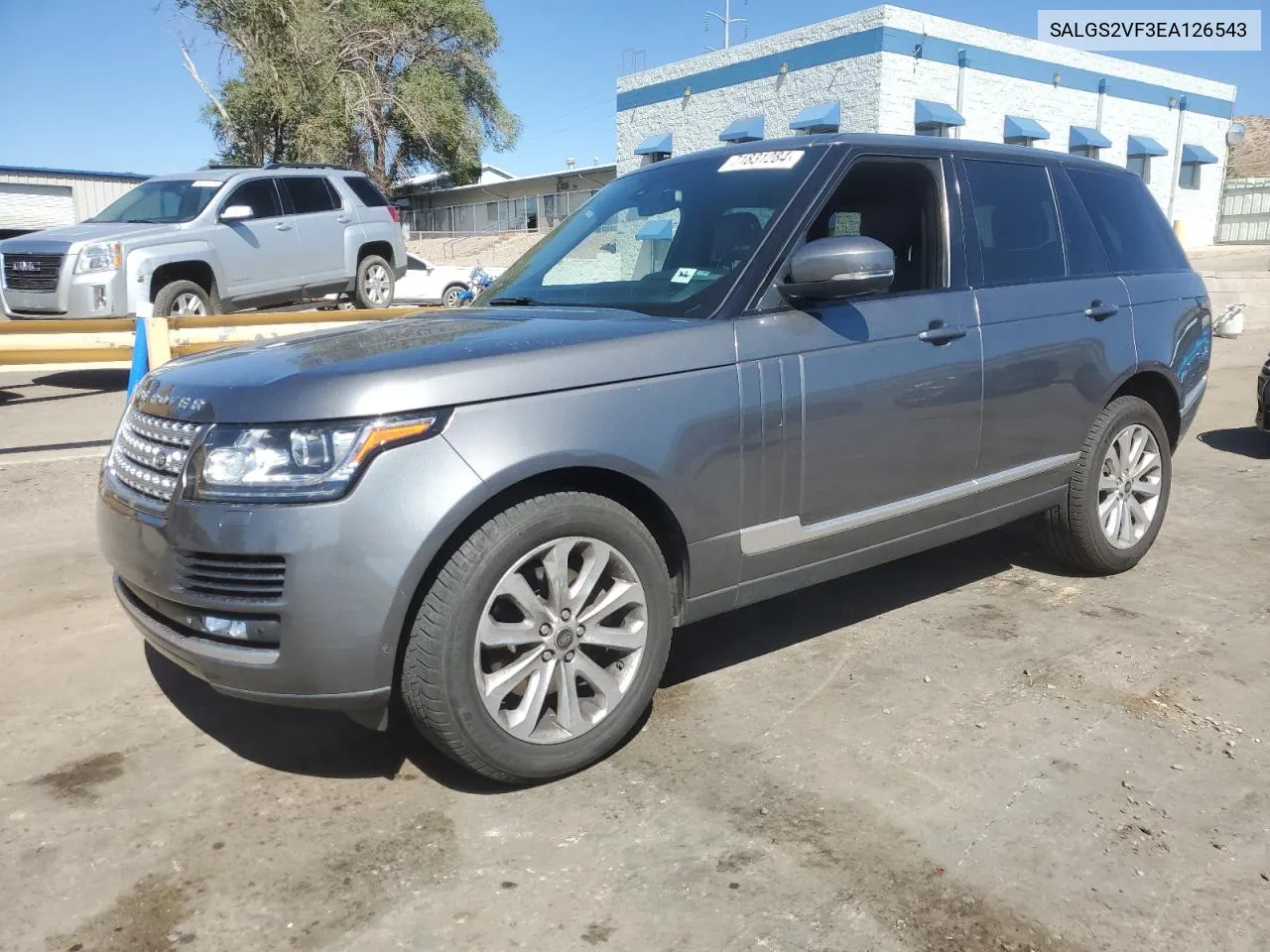 2014 Land Rover Range Rover Hse VIN: SALGS2VF3EA126543 Lot: 71831284