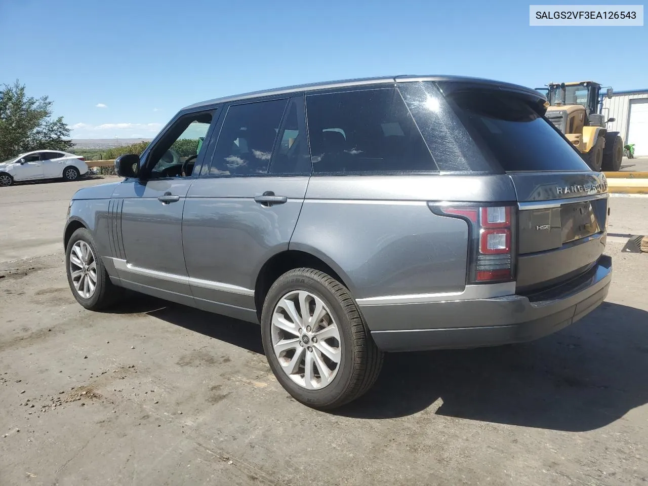 2014 Land Rover Range Rover Hse VIN: SALGS2VF3EA126543 Lot: 71831284