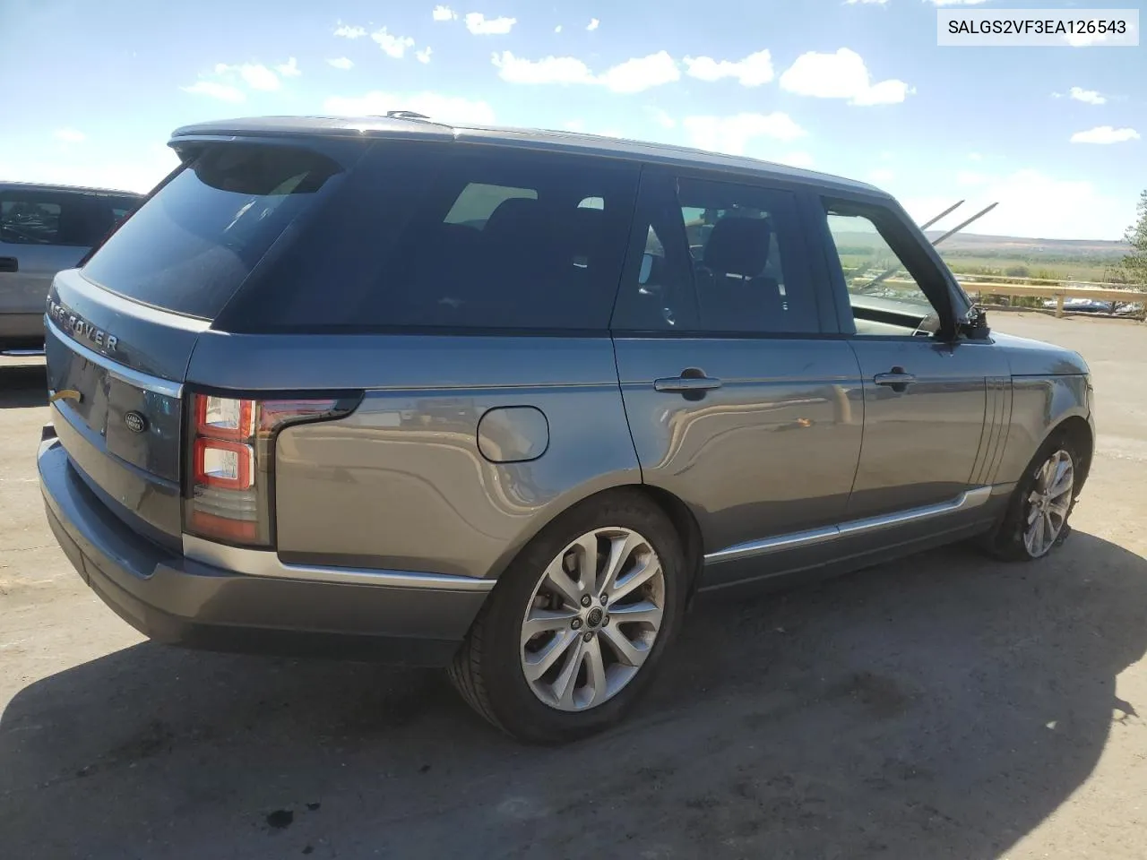 2014 Land Rover Range Rover Hse VIN: SALGS2VF3EA126543 Lot: 71831284