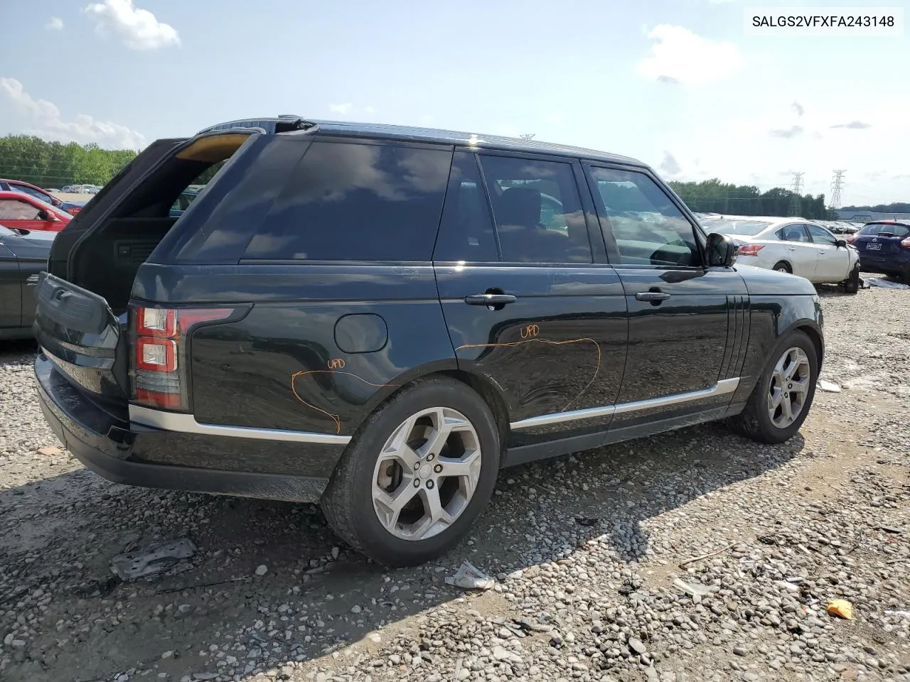 2015 Land Rover Range Rover Hse VIN: SALGS2VFXFA243148 Lot: 53671554