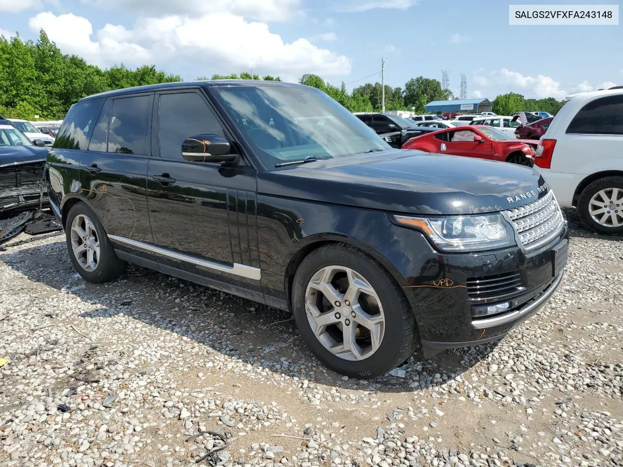 SALGS2VFXFA243148 2015 Land Rover Range Rover Hse