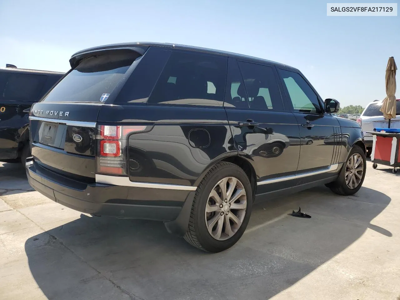 2015 Land Rover Range Rover Hse VIN: SALGS2VF8FA217129 Lot: 54512284