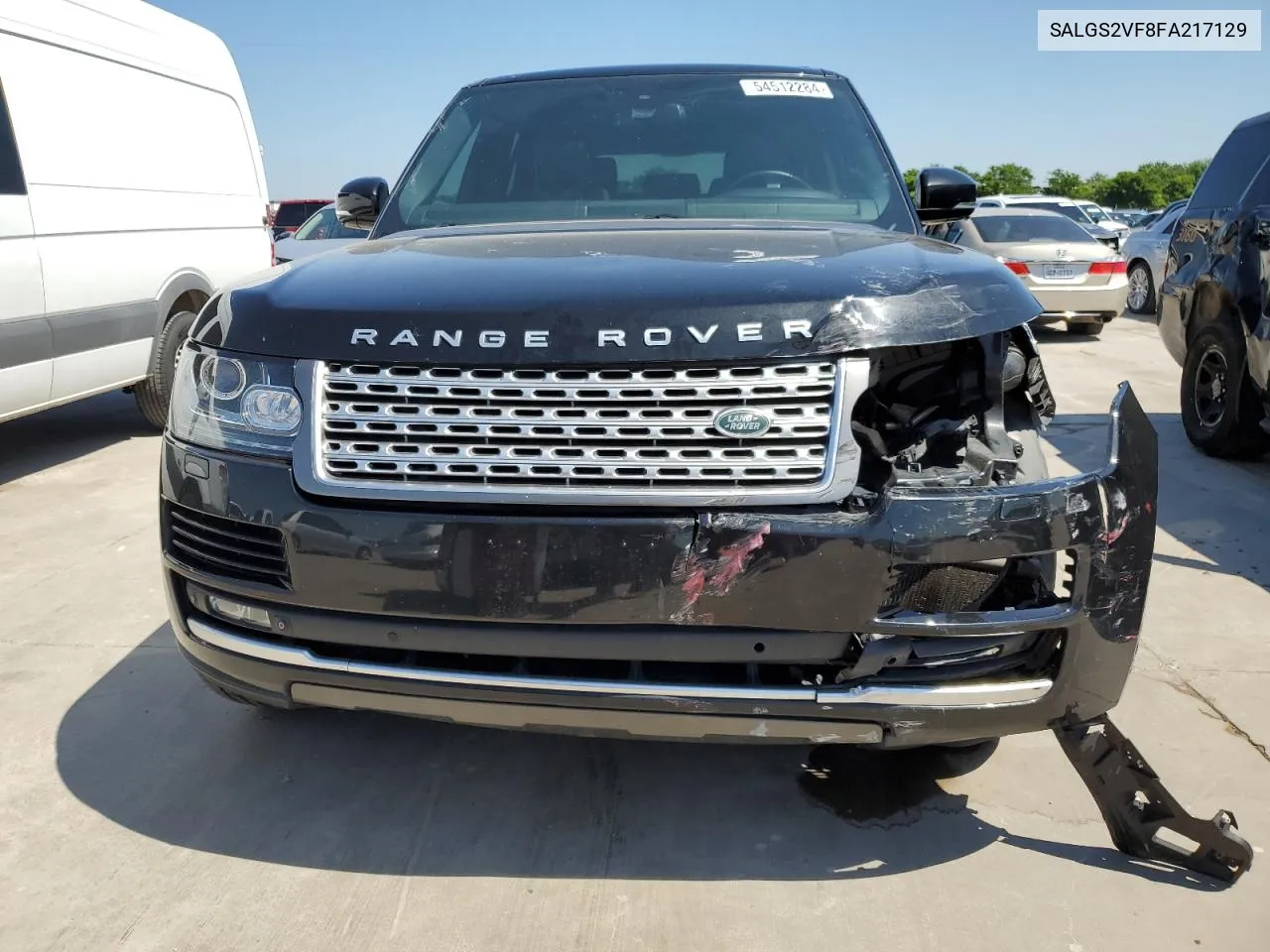 2015 Land Rover Range Rover Hse VIN: SALGS2VF8FA217129 Lot: 54512284