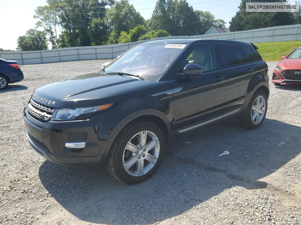 2015 Land Rover Range Rover Evoque Pure Plus VIN: SALVP2BGXFH075802 Lot: 55000284