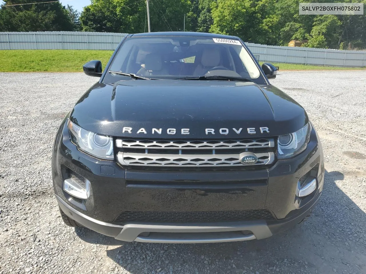 2015 Land Rover Range Rover Evoque Pure Plus VIN: SALVP2BGXFH075802 Lot: 55000284