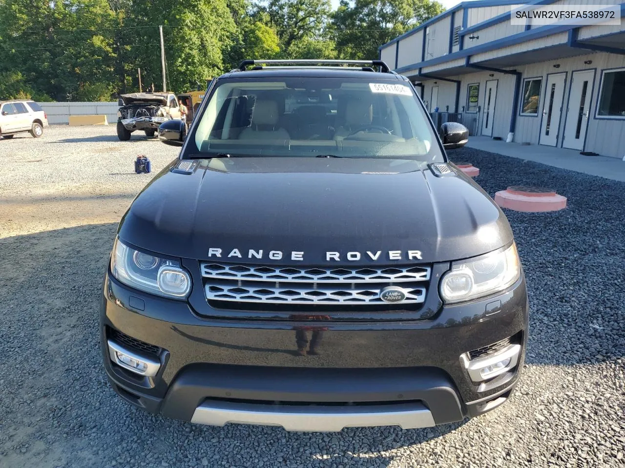 2015 Land Rover Range Rover Sport Hse VIN: SALWR2VF3FA538972 Lot: 55161404