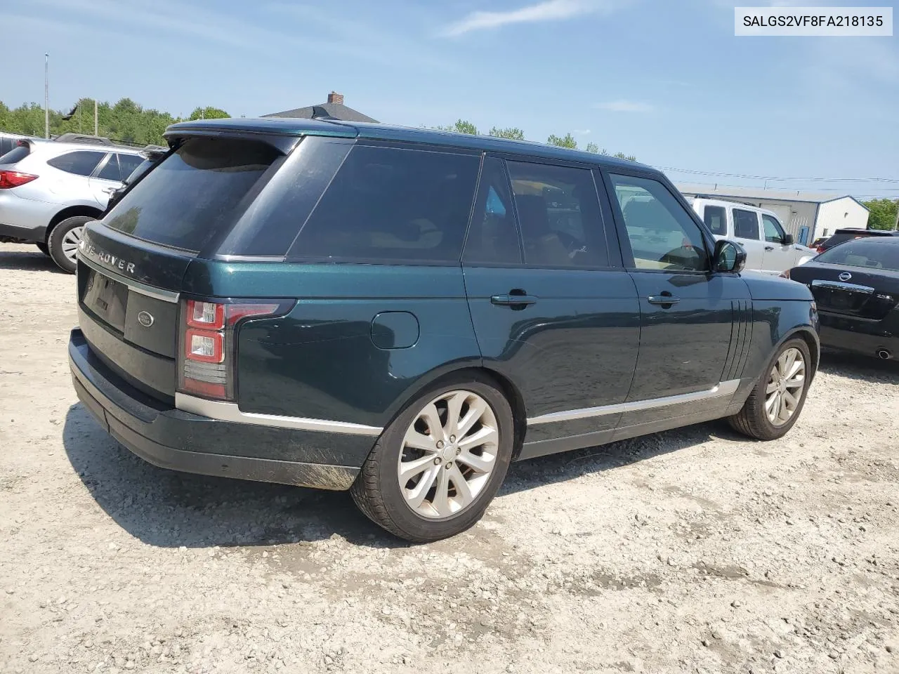 2015 Land Rover Range Rover Hse VIN: SALGS2VF8FA218135 Lot: 55493164