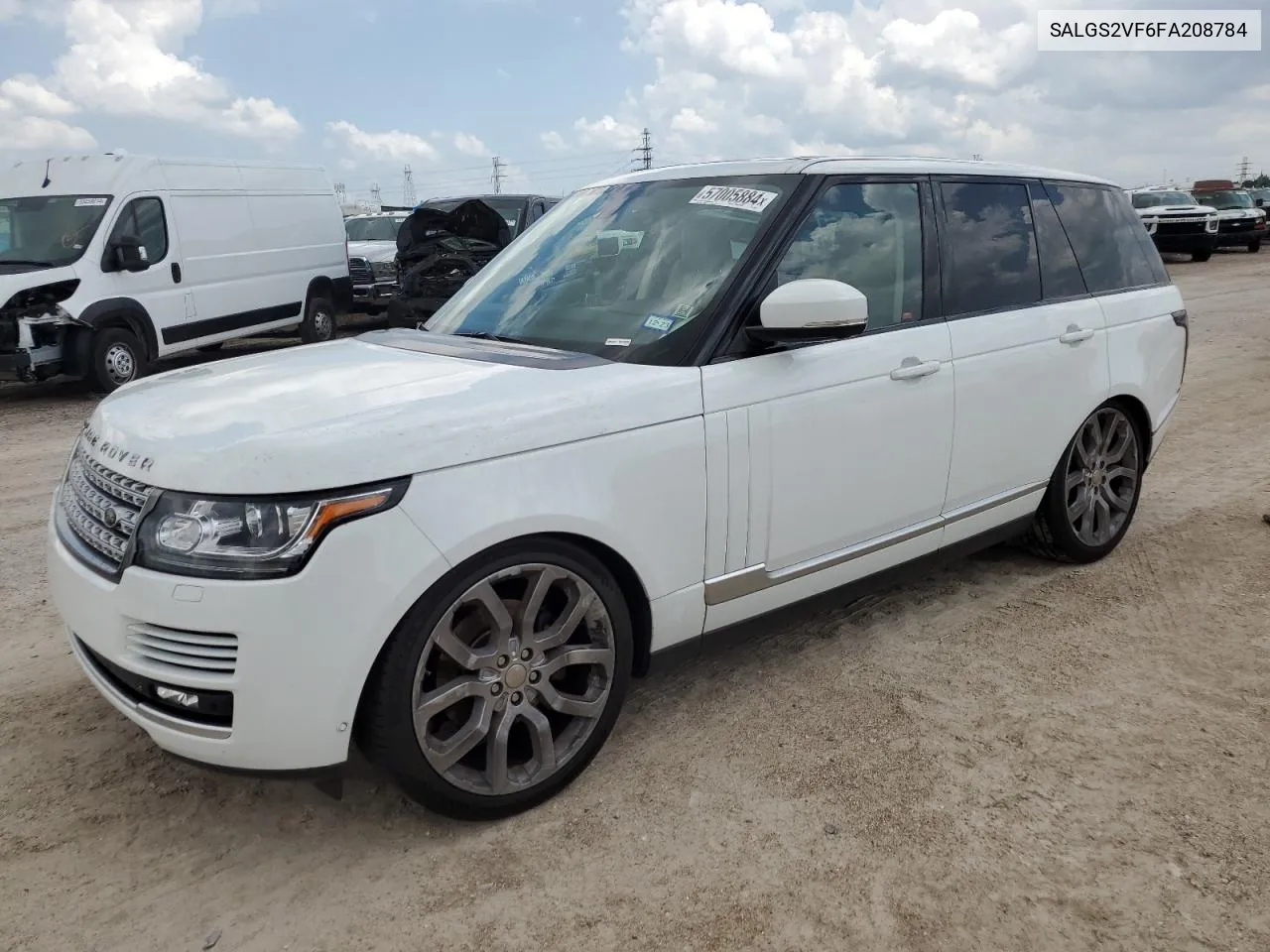 2015 Land Rover Range Rover Hse VIN: SALGS2VF6FA208784 Lot: 57005884