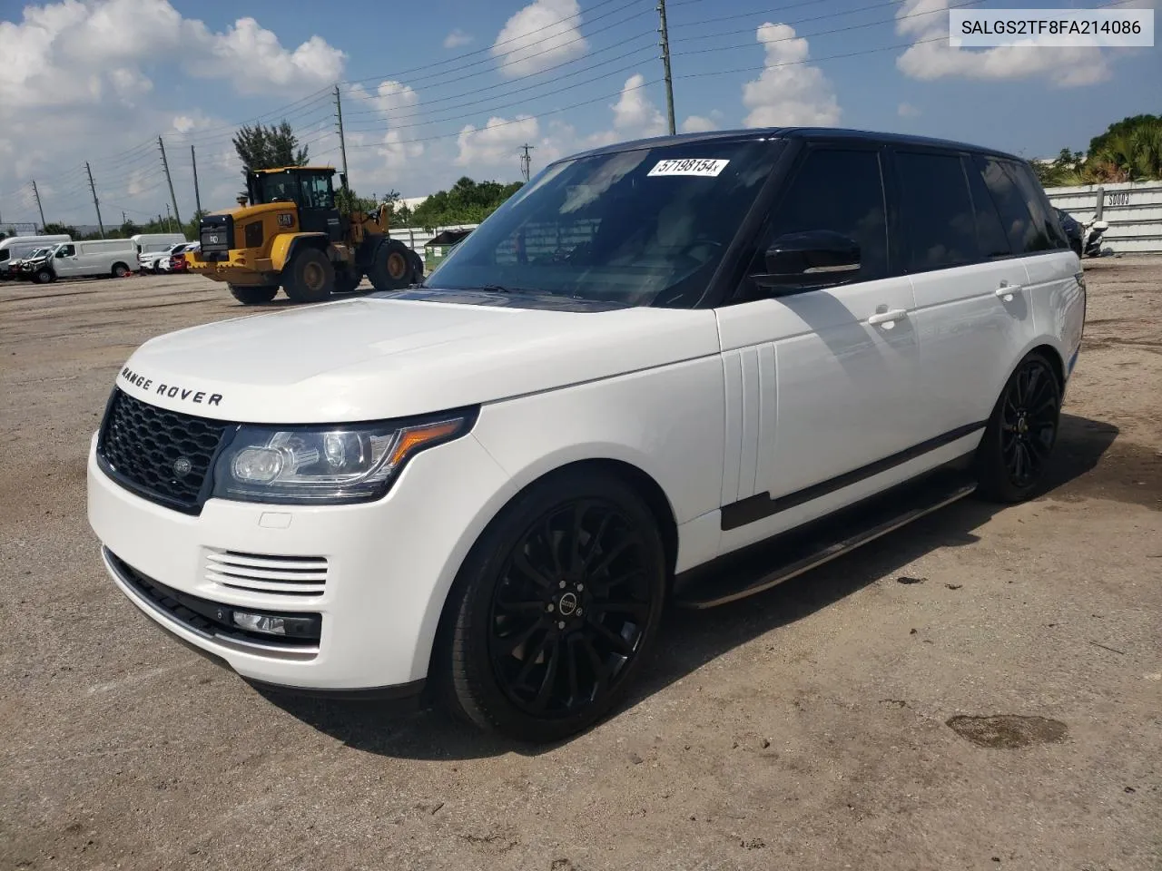 2015 Land Rover Range Rover Supercharged VIN: SALGS2TF8FA214086 Lot: 57198154