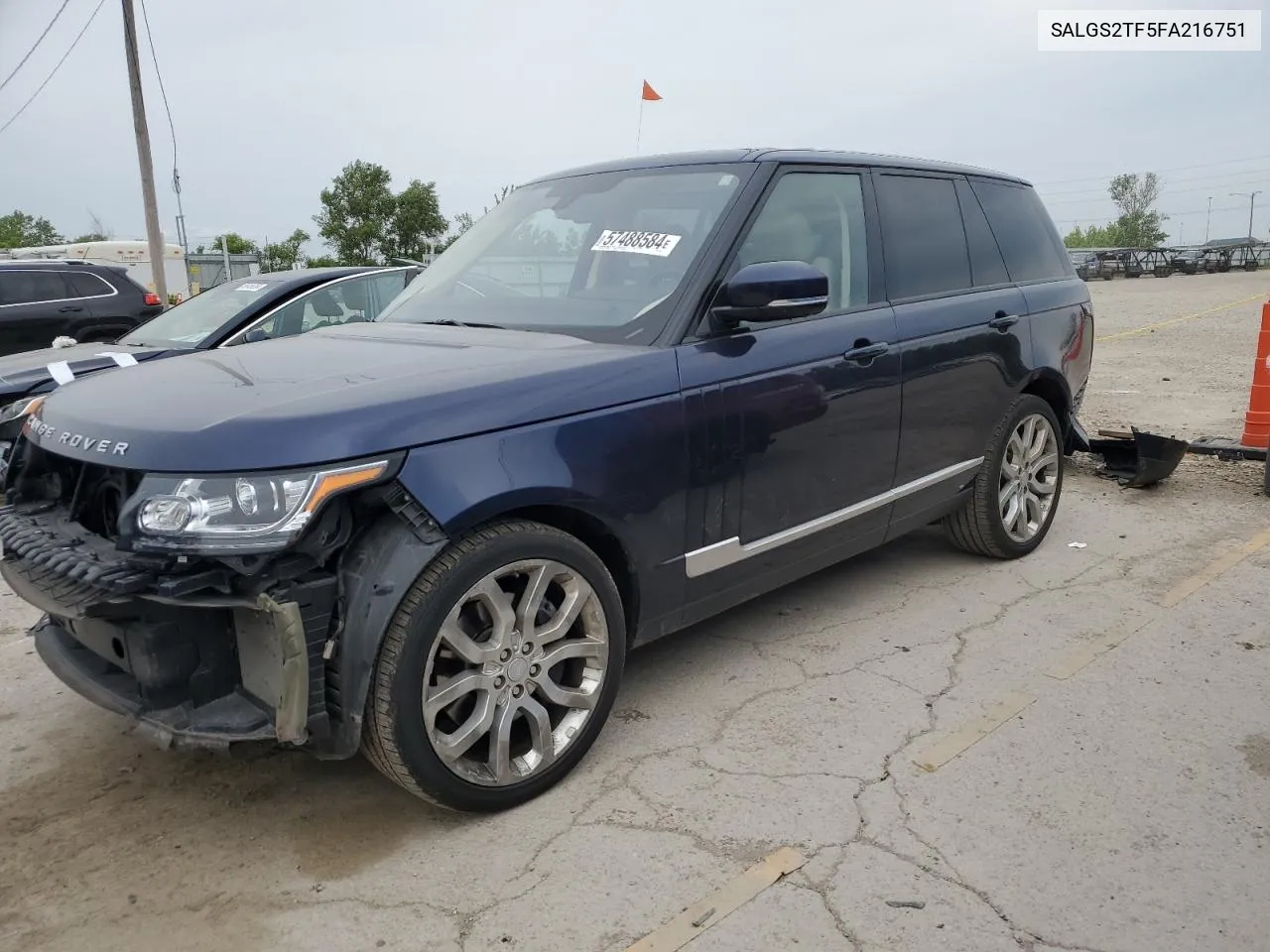 2015 Land Rover Range Rover Supercharged VIN: SALGS2TF5FA216751 Lot: 57488584