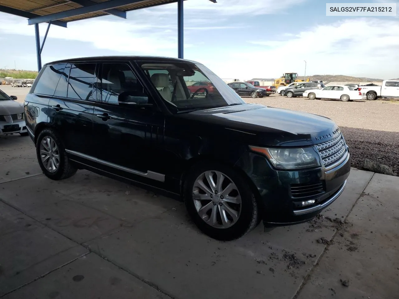 2015 Land Rover Range Rover Hse VIN: SALGS2VF7FA215212 Lot: 57752144