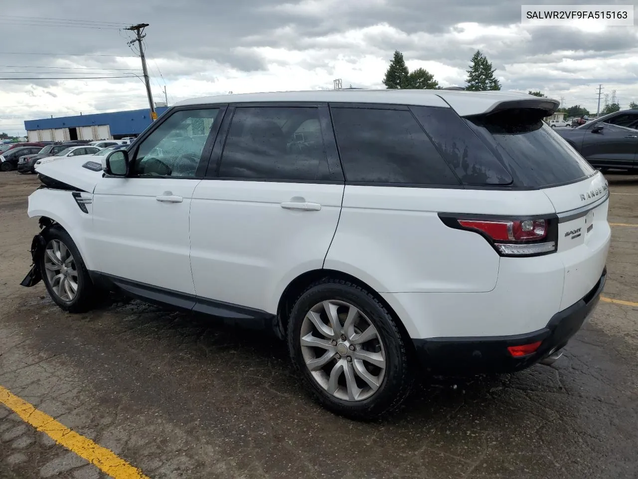 2015 Land Rover Range Rover Sport Hse VIN: SALWR2VF9FA515163 Lot: 58061964