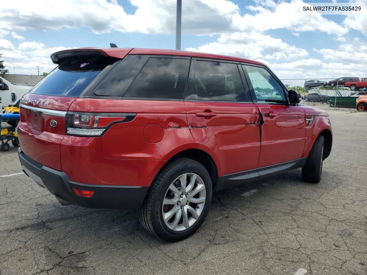 2015 Land Rover Range Rover Sport Sc VIN: SALWR2TF7FA535429 Lot: 58291264